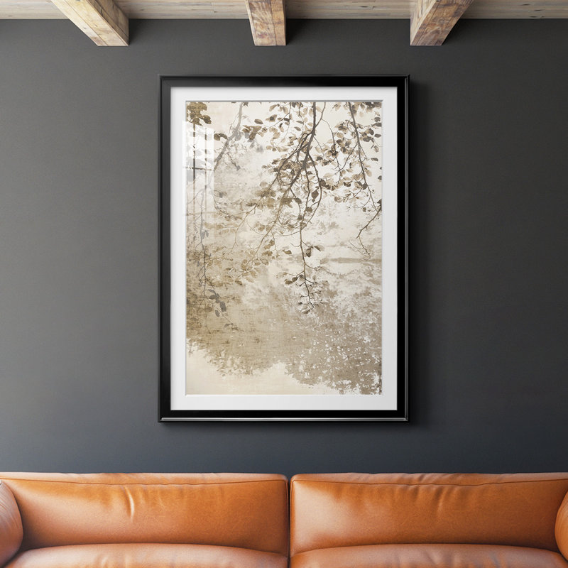 Fresque, reproduction encadrée de qualité supérieure, Cadre noir, H 24,5 po x l 18,5 po x P 1 po