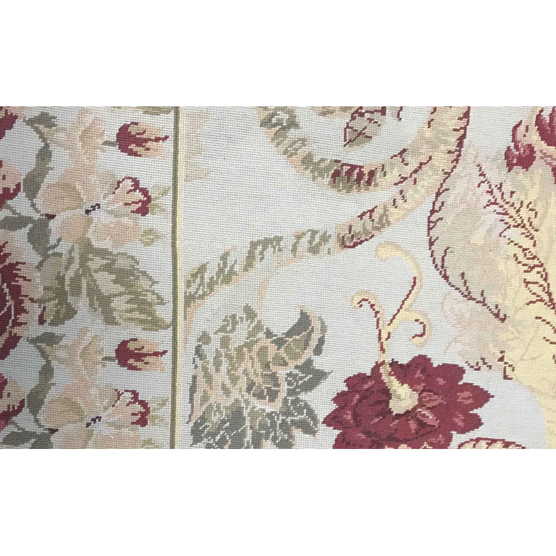 Hand-Knotted High-Quality Ivory Area Rug