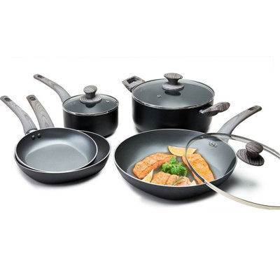 8 - Piece Non-Stick Aluminum Cookware Set