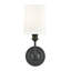 Applique murale 1 lumière Tywonda noir mat-1658060269
