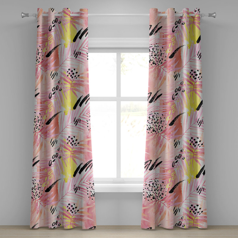 Rideau à œillets Dakota Fields Tropical Vibes, L 50 po x L 108 po