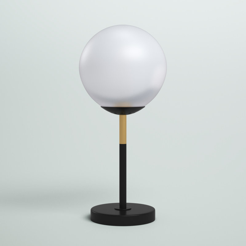 Lampe de table noire 17 po Alceme, Noir