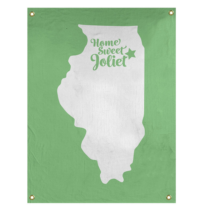 Tapisserie murale joliet illinois, H 36 po x l 26 po, Vert