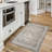Nel Paz Border Beige Gray Ivory Machine Washable Area Rugs-1750713444