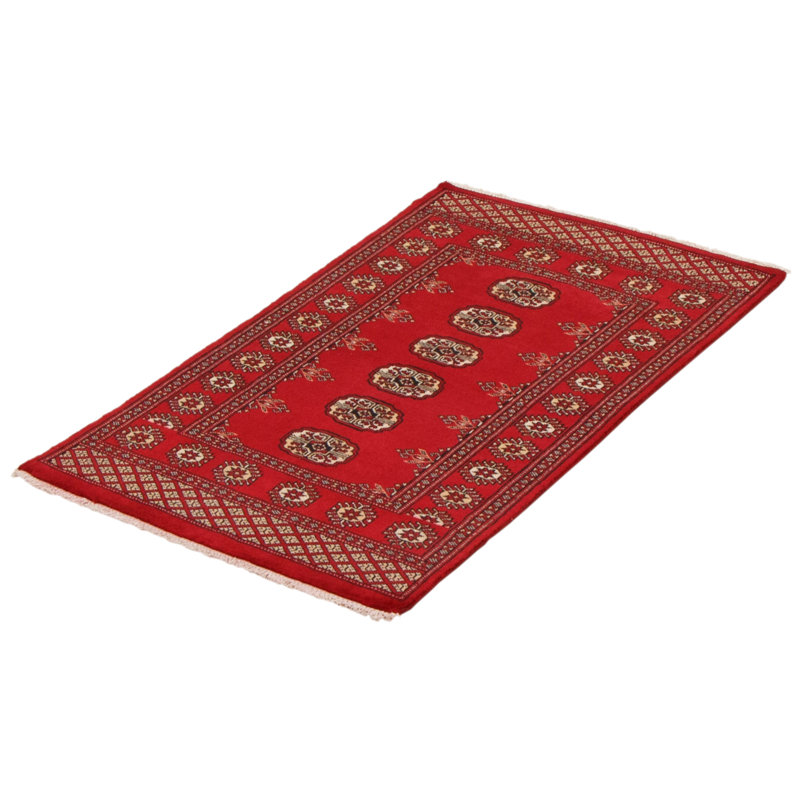 Tapis unique en laine noué à la main 2 pi 7 po x 4 pi 4 po nouvel âge Mouloud