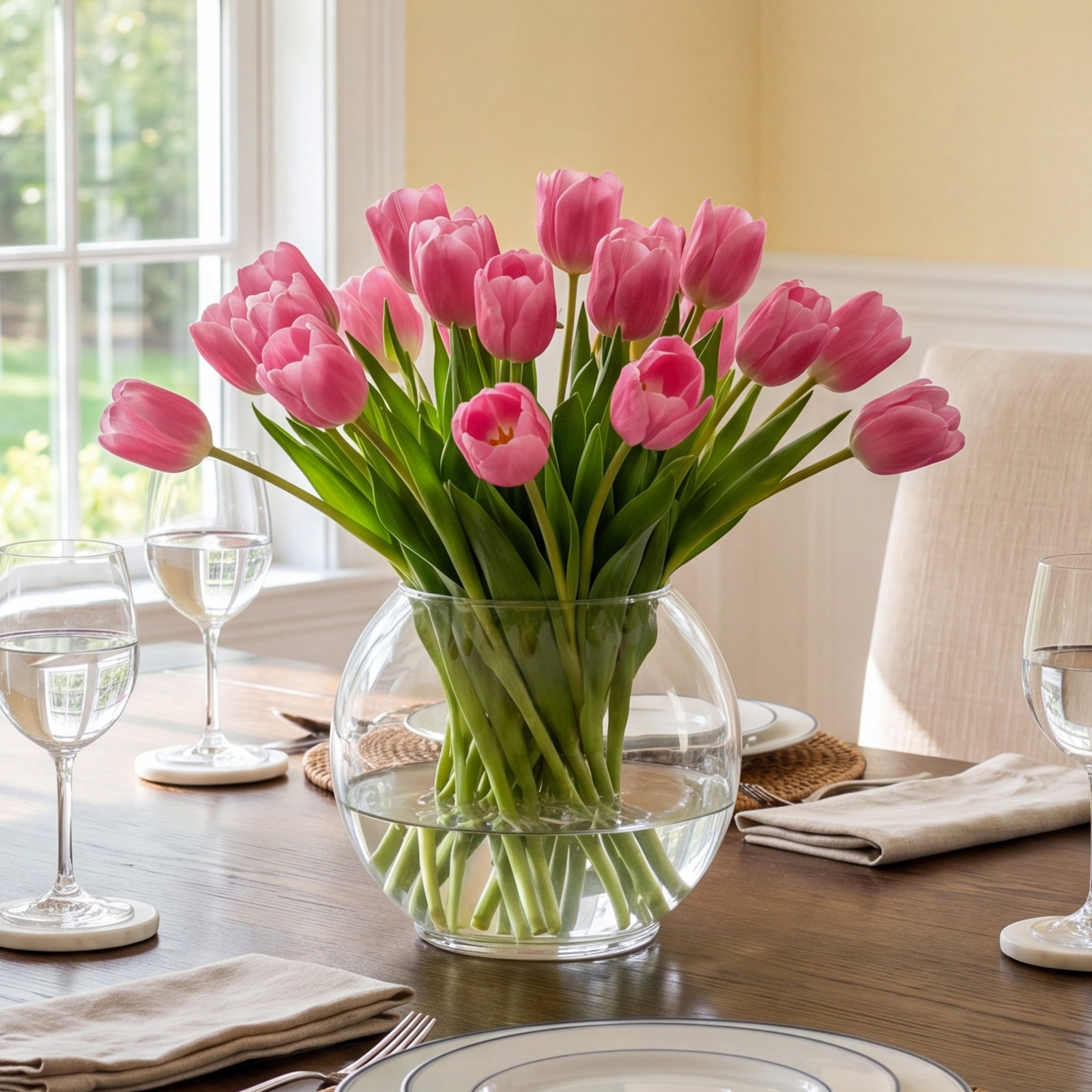 Chesterbrook 3.88'' Glass Table Vase