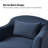 Electra Modern Farmhouse Slipcovered Swivel Armchair-1500002948