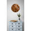 Horloge murale en bois rustique - illusion de cube 3D géométrique - motif carré brun pour le salon-471314580-471314570