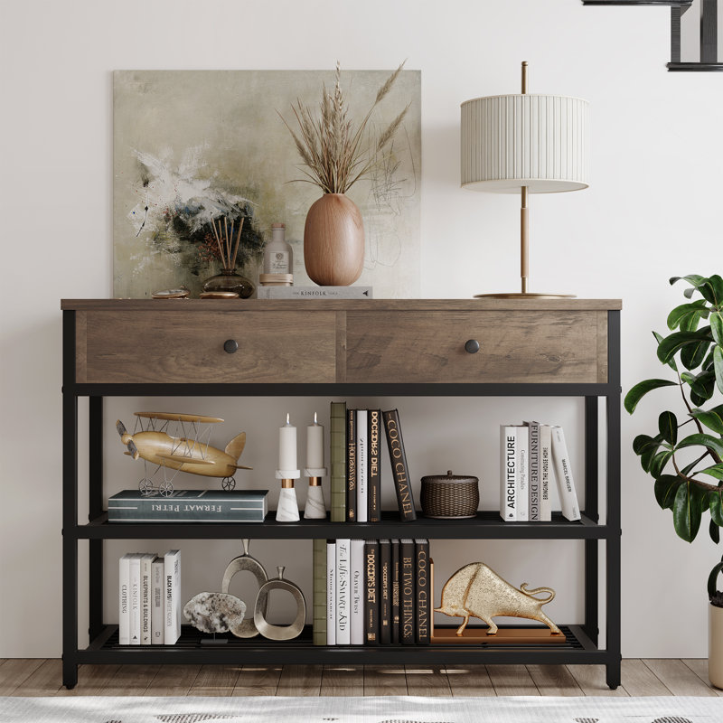 Learline 40'' Console Table, Gray