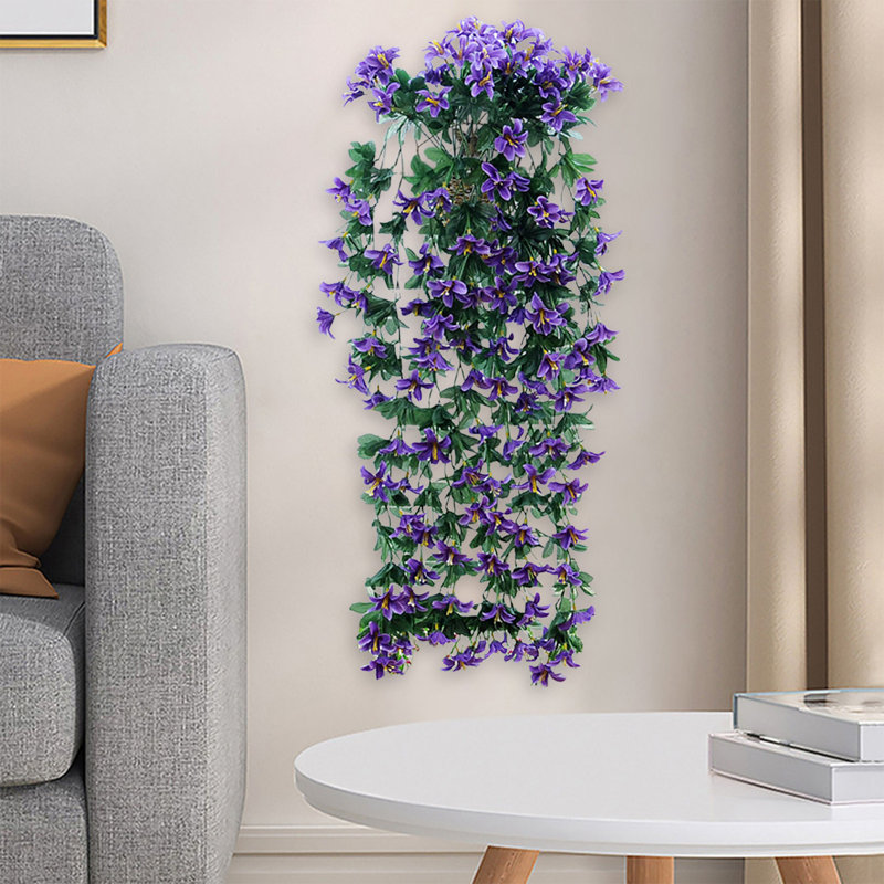 Fleurs artificielles kbndieu pour la décoration intérieure Lilys, Mauve