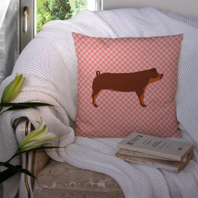 Coussin décoratif extérieur porc check