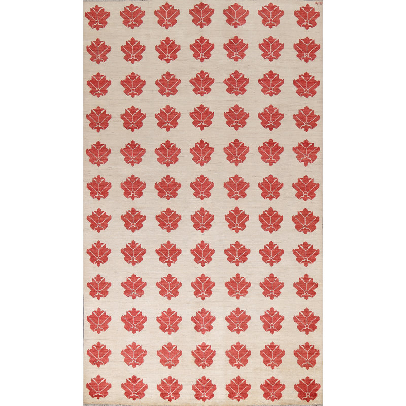 Tapis géométrique en laine Gabbeh 6 x 10