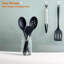 Ensemble d'ustensiles de cuisson en silicone, grandes spatules et cuillères antiadhésives résistantes à la chaleur pour la cuisine, tourneurs de cuisine idéaux sans BPA pour la friture, le mélange, le service, la vidange, le tournage