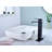 Waterfall Spout Bathroom Sink Single Handle Faucet With Pop-Up Drain (No Overflow)