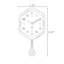 Horloges murales brunes à pendule irrégulière-129418534-129418537