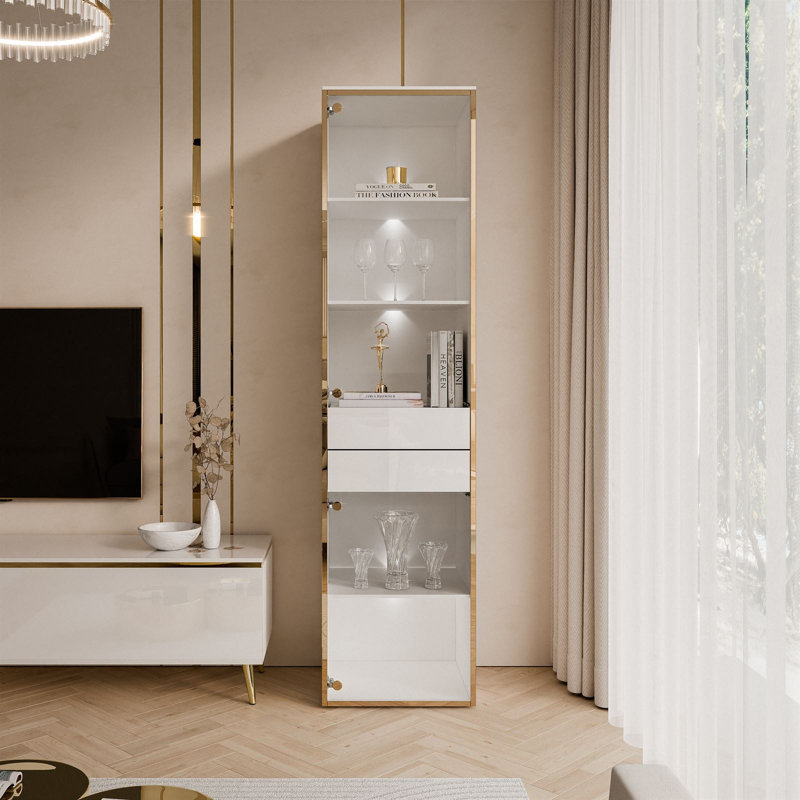 Aurora Display with LED Lighting, White