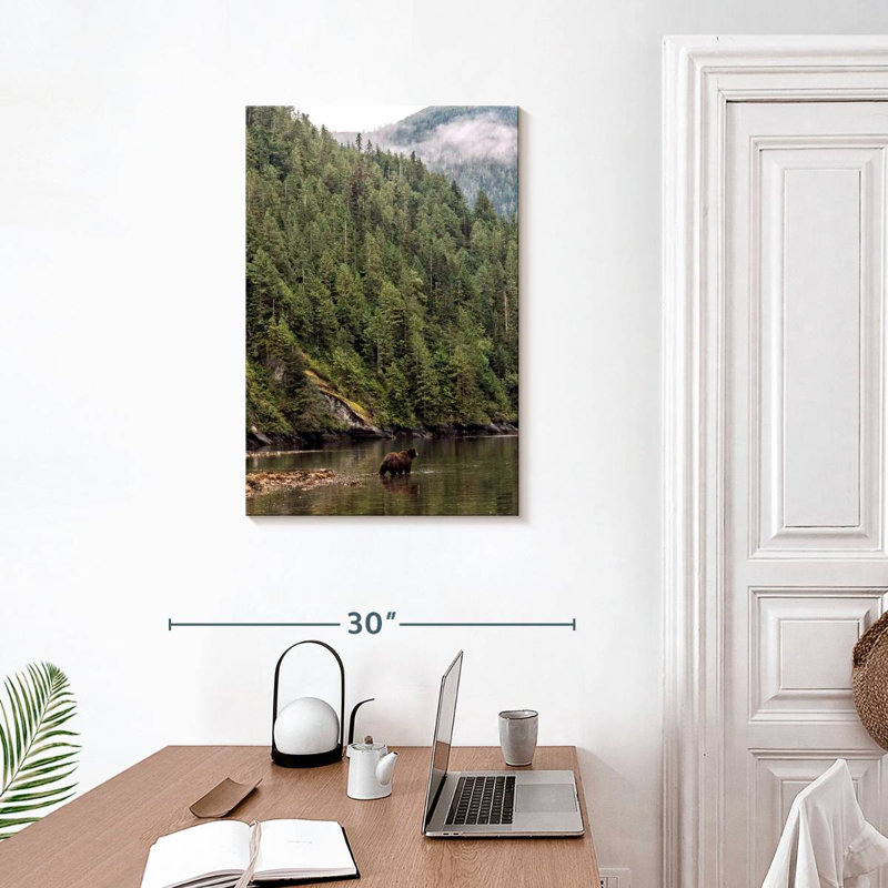 Alvord Great Bear Rainforest Grizzly, H 30 po x l 20 po