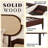 Solid Wood Bed Frame With Headboard Platform No Box Spring Needed Woven Rattan-1330058753-1330058752