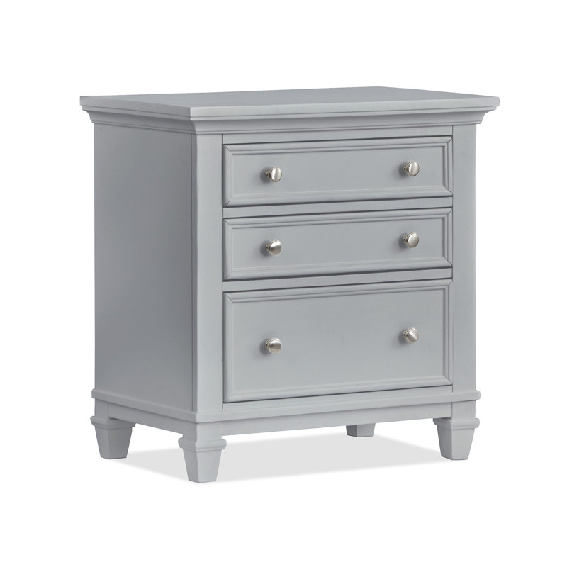 Table de chevet grise, Gris