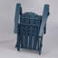 Chaise Adirondack pliante en PEHD avec porte-gobelet double - Chaise Adirondack en composite avec texture bois