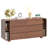 6 Drawer Dresser with Shelves, 63'' Wide 17.7'' Depth Large Chest of Drawers for Bedroom, Curved Design Modern TV Stand, Wood Closet Storage Organizer for Living Room, Walnut