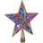 LED Lighted Glittered Star Christmas Tree Topper - 11" - Multicolor Lights-105340049