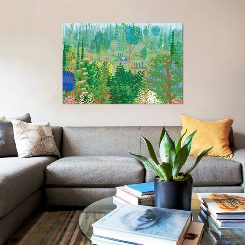 « xochimilco », impression sur toile, H 26 po x l 40 po x P 1,5 po, Pas de tapis, Toile tendue