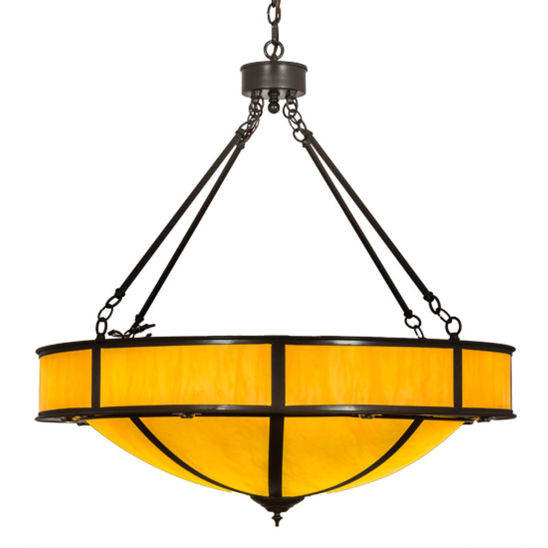 Luminaire suspendu unique en forme d'urne / bol DEL à 9 lumières Nashley
