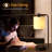 19" Crewe Metal Table Lamp with USB and  AC Outlet