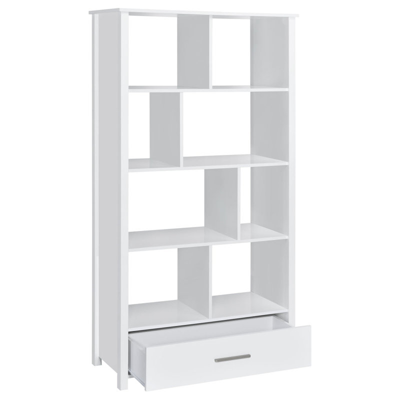 Bibliothèque de rangement Dylan, Blanc brillant