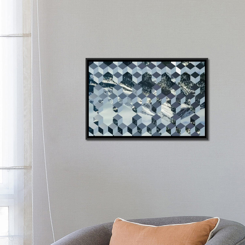 «Still Winter», impression sur toile, H 18 po x l 26 po x P 1,5 po, Toile avec cadre noir, Pas de tapis