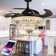 42" Dayrin 4- Blade LED Smart Bluetooth Crystal Celling Fan with Remote Control Included
