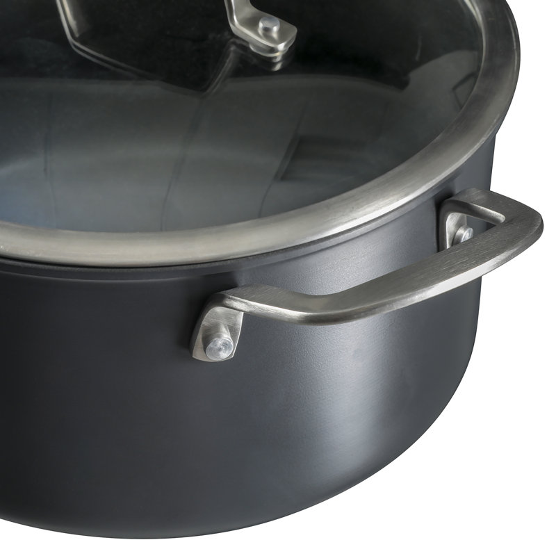 Kenmore Pro Arbor Heights 10-Piece Nonstick Black Aluminum Cookware Set
