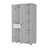 White 1-Drawer Armoire Closet-1819234117