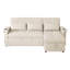3 Seater Chenille Sofa Bed-23751045