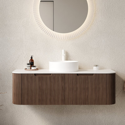 Meuble-lavabo de salle de bain 48 po avec lavabo Dina