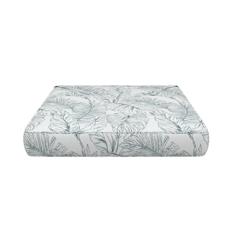 Sunbrella Indoor/Outdoor Dining Chair Cushion, 16" W x 16" D, Sunbrella® Calm Laurel