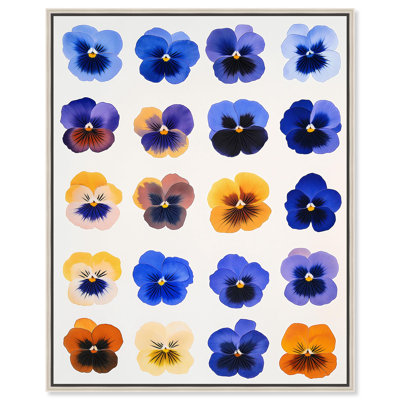 Impression sur toile Pansy Patch Grid III par Art Remedy