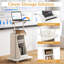 Chariot de bureau mobile pour ordinateur portable 2 pièces Gymax