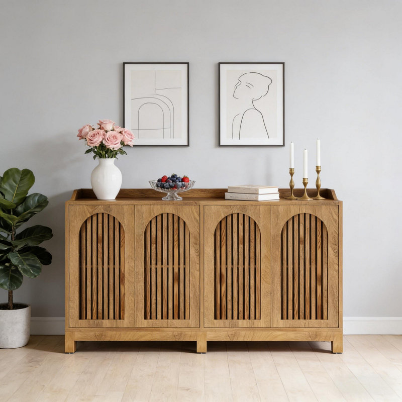 Sleek Sideboard Buffet,Storage Cabinet