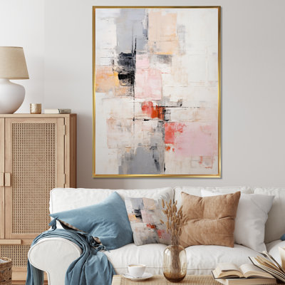 Minimalisme beige et noir scandinave I - salon d'art mural scandinave 119601