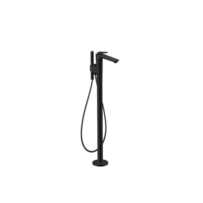 Citterio C Tub Filler with Diverter, Matte Black