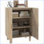 Armoires avec 2 portes en rotin et amp; Tablettes réglables, armoire de cuisine bohémienne, brun noyer | Bohémien | Cuisine