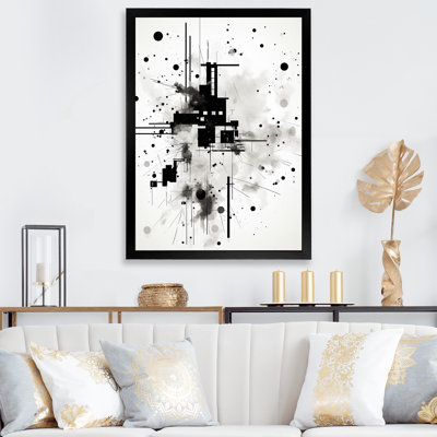 Monochrome Elementary Abstraction - Modern Geometric Wall Art Prints