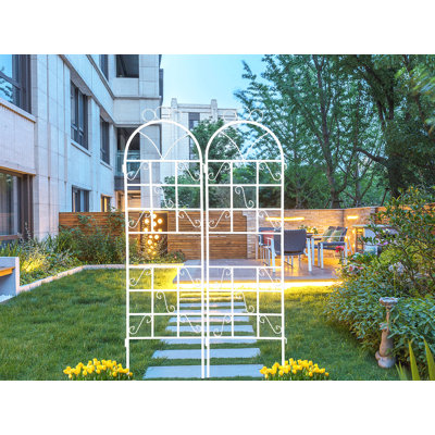 1Set (2Pcs) Treillis de jardin en métal pour plantes grimpantes