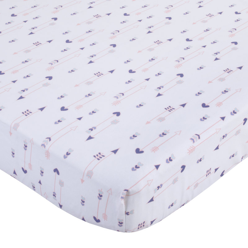 Drap-housse pour lit de bébé 100% coton arrows Fortney