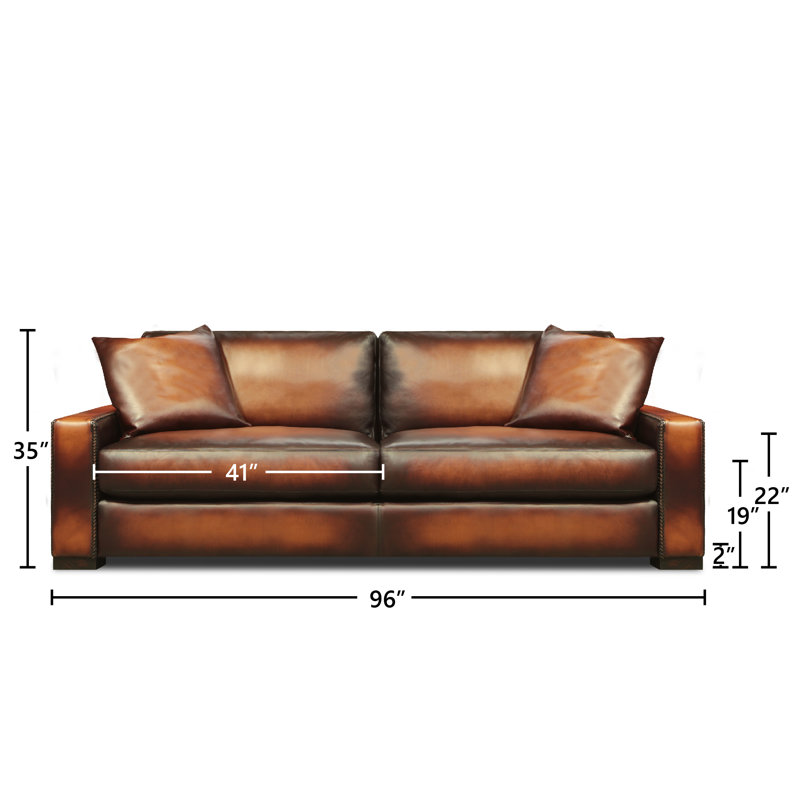 Urban Cowboy Leather Sofa, Polo (Maestro Artisano), Espresso