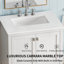 Meuble-lavabo simple autoportant de 30 po avec plateau en marbre d'ingénierie, lavabo en céramique encastré, porte à fermeture en douceur, tiroir en bois massif, option 3 couleurs-289804685