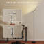 HOMCOM RGB Floor Lamp with Rotatable Head, Modern Standing Lamp, Black