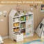 Organisateur de rangement de jouets et bibliothèque pour enfants, coffre de rangement pour jouets
